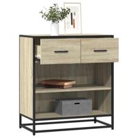 Dressoir 68x35x76 cm bewerkt hout sonoma eikenkleurig