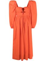 Ulla Johnson robe Alessa à manches bouffantes - Orange