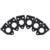 Graph Tech PRT-952-216-B0 Ratio InvisoMatch Mounting Plates 90 Degree Screw Hole Black (set van 6)