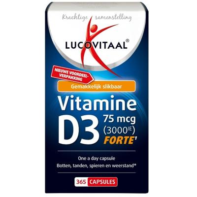 Lucovitaal Vitamine D3 75mcg Forte 365Capsules