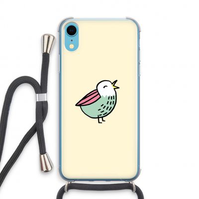 Birdy: iPhone XR Transparant Hoesje met koord