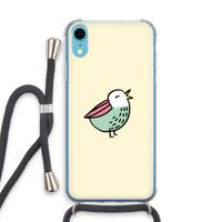 Birdy: iPhone XR Transparant Hoesje met koord Birdy: iPhone XR Transparant Hoesje met koord