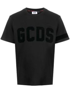 GCDS t-shirt en coton à logo imprimé - Noir