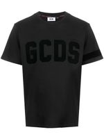 GCDS t-shirt en coton à logo imprimé - Noir