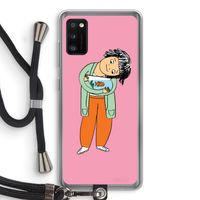 Visknuffel: Samsung Galaxy A41 Transparant Hoesje met koord