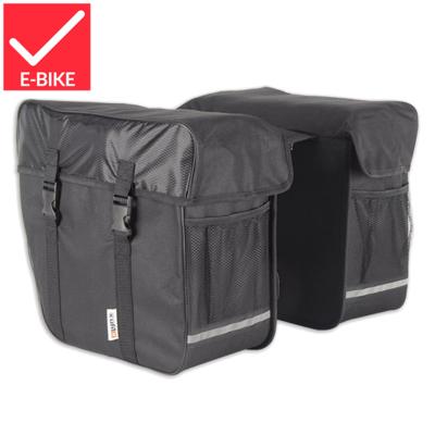 Lynx dubbele fietstas zwart 35 liter