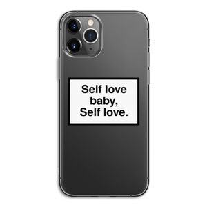 Self love: iPhone 11 Pro Transparant Hoesje