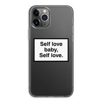 Self love: iPhone 11 Pro Transparant Hoesje