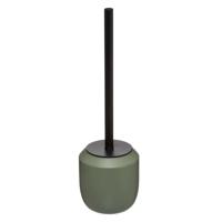 Five Toiletborstel met houder - rond - kaki groen polyresin - 39 cm