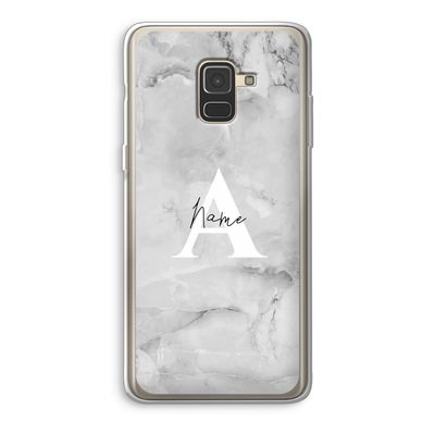 Ivory Marble: Samsung Galaxy A8 (2018) Transparant Hoesje