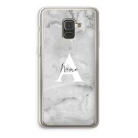 Ivory Marble: Samsung Galaxy A8 (2018) Transparant Hoesje