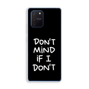 Don't Mind: Samsung Galaxy Note 10 Lite Transparant Hoesje