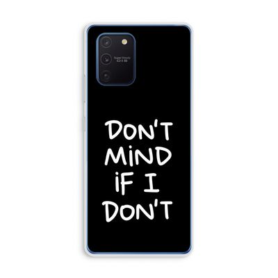 Don't Mind: Samsung Galaxy Note 10 Lite Transparant Hoesje