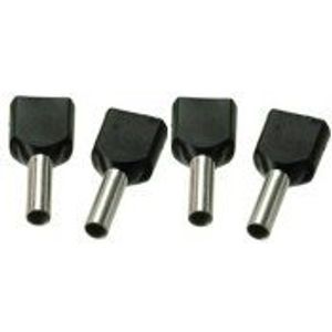 Twin Adereindhulzen 2x1,5 mm2 Zwart 500 Stuks