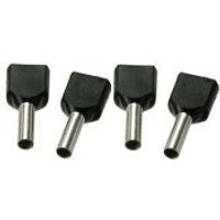 Twin Adereindhulzen 2x1,5 mm2 Zwart 500 Stuks