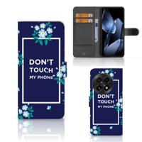 OnePlus 13 Portemonnee Hoesje Flowers Blue DTMP