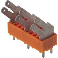 Weidmüller 9512170000 Splitter voor platte connectoren Insteekbreedte: 6.3 mm Insteekdikte: 0.8 mm 135 ° Deels geïsoleerd Oranje, Zilver 50 stuk(s)