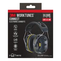 Oorkap 3m worktunes connect bluetooth zwart | 4 stuks