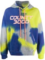 Marcelo Burlon County of Milan sweat à capuche County 3000 à imprimé tie dye - Jaune