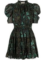 Ulla Johnson robe Ada courte en coton mélangés - Vert - thumbnail