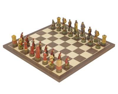 De Camelot Handgeschilderde Schaakset