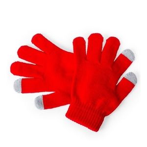 Touchscreen handschoenen kind rood One size  -