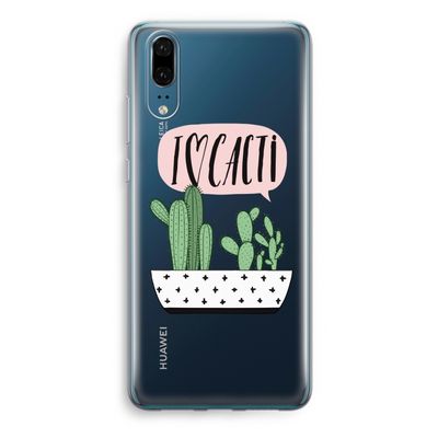 I love cacti: Huawei P20 Transparant Hoesje
