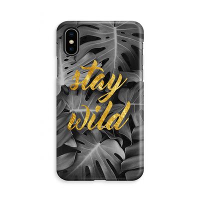 Stay wild: iPhone Xs Volledig Geprint Hoesje