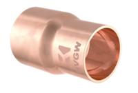 Kirchhoff Koper reduceerdoosje dubbel, blank, 15 mm x 12 mm, 2 sockets, (5240) - 989062055