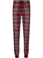 Barrie plaid check-print knitted trousers - Rouge - thumbnail