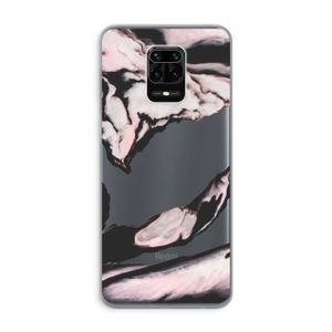 Roze stroom: Xiaomi Redmi Note 9 Pro Transparant Hoesje