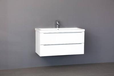 Badmeubel Senza Keramiek 100 Wit Badmeubel Senza Keramiek 100 Wit