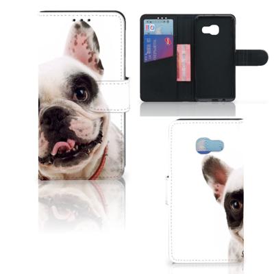 Samsung Galaxy A3 2017 | Telefoonhoesje | Met pasjeshouder | Franse Bulldog