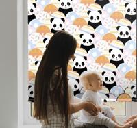 Dieren rolgordijnen Patchwork dieren panda ontwerp