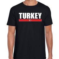 Turkey / Turkije supporter t-shirt zwart voor heren - thumbnail