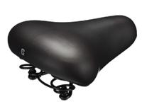 Koniger zadel city foam zwart met strop