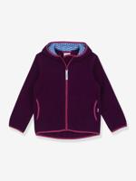 Fleece kinderjas PAUKKU FINKID, zip-in binnenjas paars