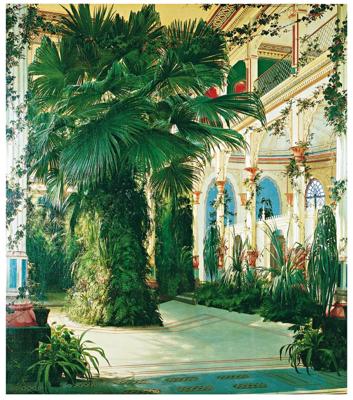 Kunstdruk Karl Blechen - Interior of a Palm House 84x96cm
