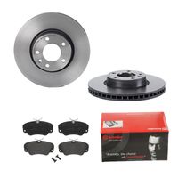 Remmenset, remschijf BREMBO, Remschijftype: Binnen geventileerd, Inbouwplaats: Vooras, u.a. für Opel, Vauxhall