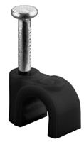 Goobay Kabelclip 5mm rond zwart box(100) - 4113230