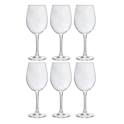 6x Luxe wijnglazen voor rode wijn 360 ml