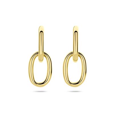 14k Geelgouden Oorhangers - Lengte 35 mm