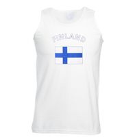 Witte heren tanktop Finland 2XL  -