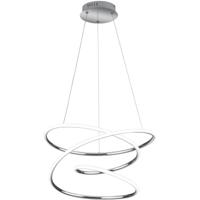LED Hanglamp Rond 36W - Natuurlijk Wit 4000K - Dimbaar Chroom Design