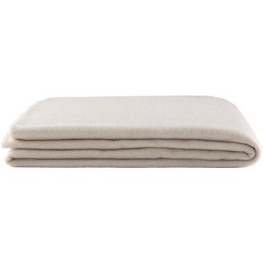Fleeceplaid Basic - beige - 125x150 cm - Leen Bakker