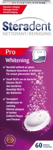 Steradent Reinigingstabletten whitening 60 tabletten