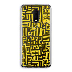 Majorelle Blue Print: OnePlus 7 Transparant Hoesje