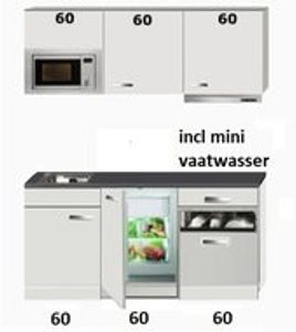 kitchenette 180cm incl mini vaatwasser,combi magnetron en koelkast RAI-444