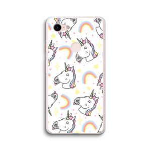 Rainbow Unicorn: Google Pixel 3 XL Transparant Hoesje