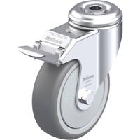 Blickle LKRA-TPA 101KF-FI Zwenkwiel met rem Wieldiameter: 100 mm Draagvermogen (max.): 110 kg 1 stuk(s)